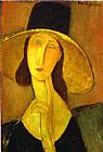 Portrait of Woman in Hat by Amedeo Modigliani